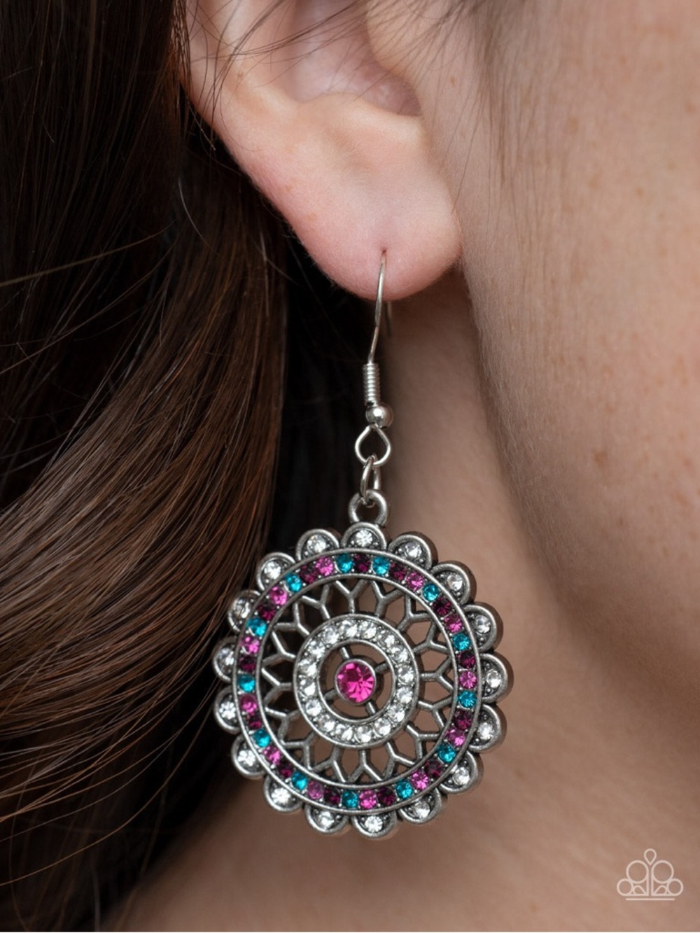 NWT Twinkly Silver & Multicolor Earrings